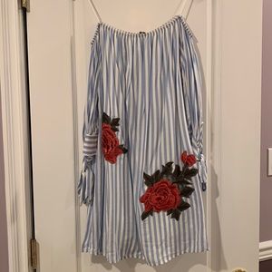 Off the shoulder mini dress!